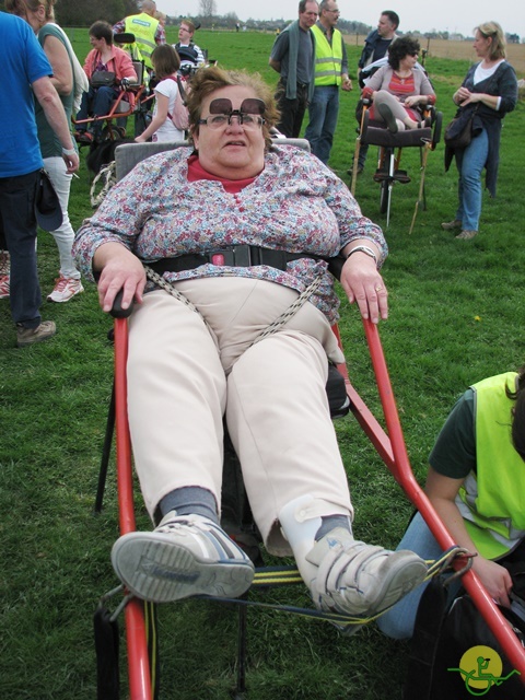 randonnée sportive avec joëlettes, Eghezée, 2014